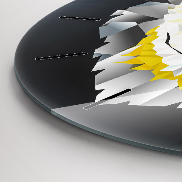 Kerek fali üvegóra Farkasfej