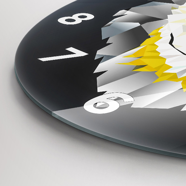 Kerek fali üvegóra Farkasfej