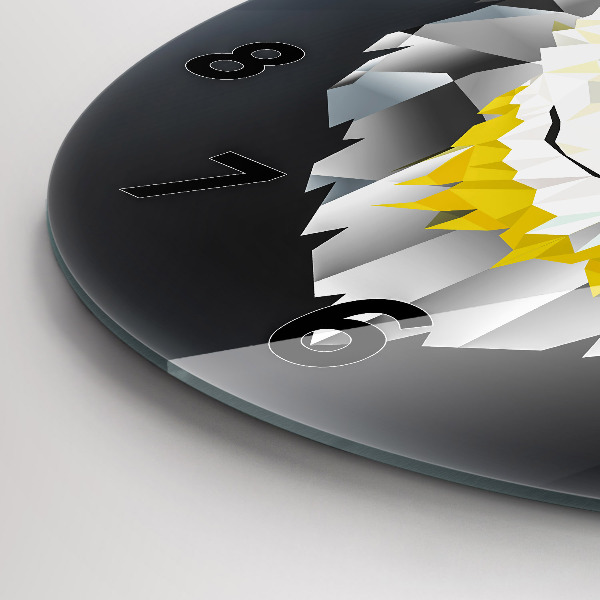 Kerek fali üvegóra Farkasfej