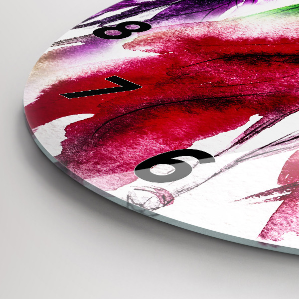 Kerek fali üvegóra Nők színes ruhákban