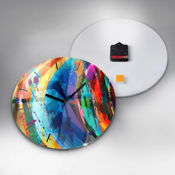 Kerek fali üvegóra Absztrakt háttér