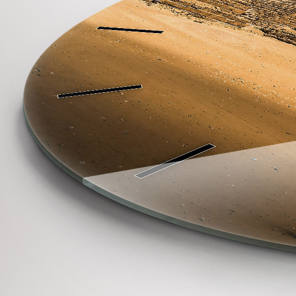 Kerek fali üvegóra Piramisok és naplemente