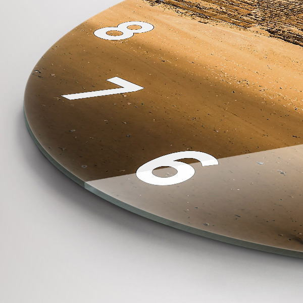 Kerek fali üvegóra Piramisok és naplemente