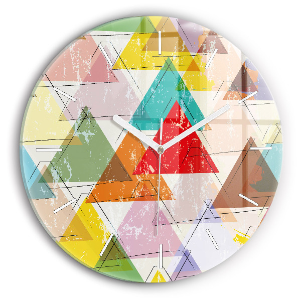 Kerek fali üvegóra Geometriai háromszögek