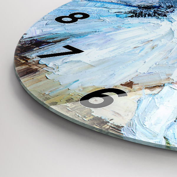 Kerek fali üvegóra Fiatal balerinák