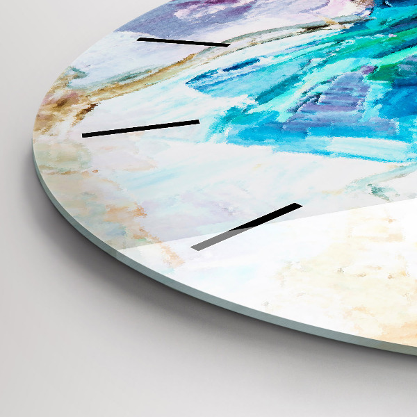 Kerek fali üvegóra A balerina előkészítése