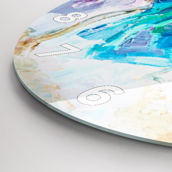 Kerek fali üvegóra A balerina előkészítése