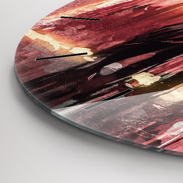 Kerek fali üvegóra Fiatal pár szerelmes