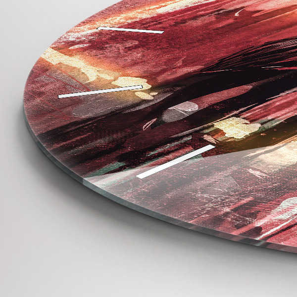 Kerek fali üvegóra Fiatal pár szerelmes