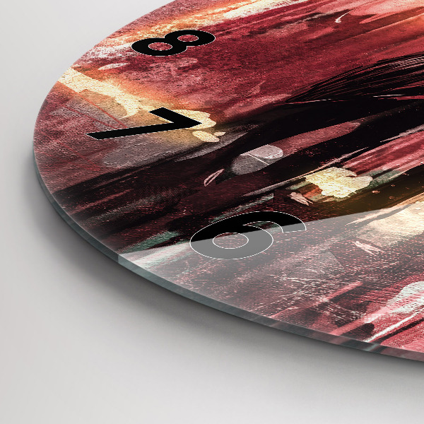 Kerek fali üvegóra Fiatal pár szerelmes