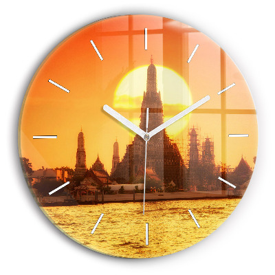 Kerek fali üvegóra Wat Arun Bangkok Thaiföld