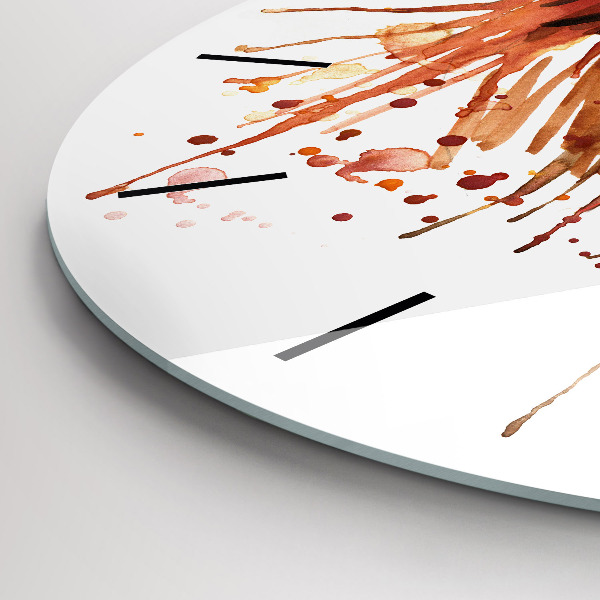 Kerek fali üvegóra Színes kakas