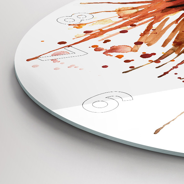 Kerek fali üvegóra Színes kakas