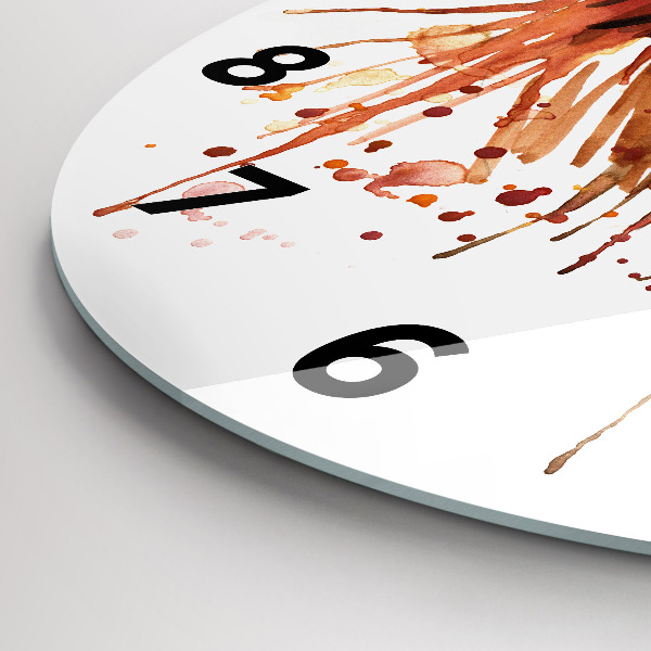 Kerek fali üvegóra Színes kakas