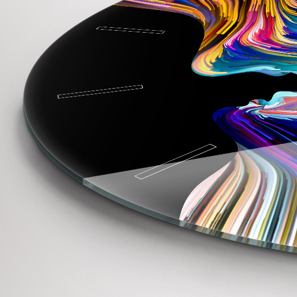 Kerek fali üvegóra Érzelmi művészet