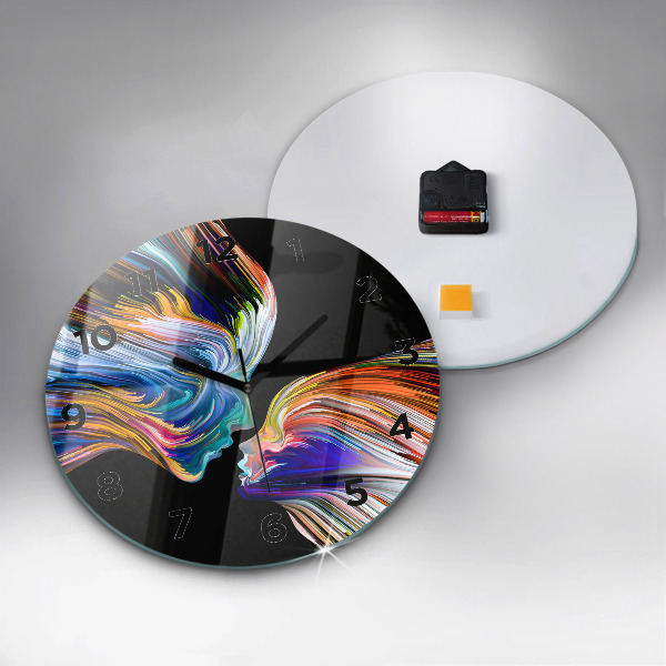 Kerek fali üvegóra Érzelmi művészet