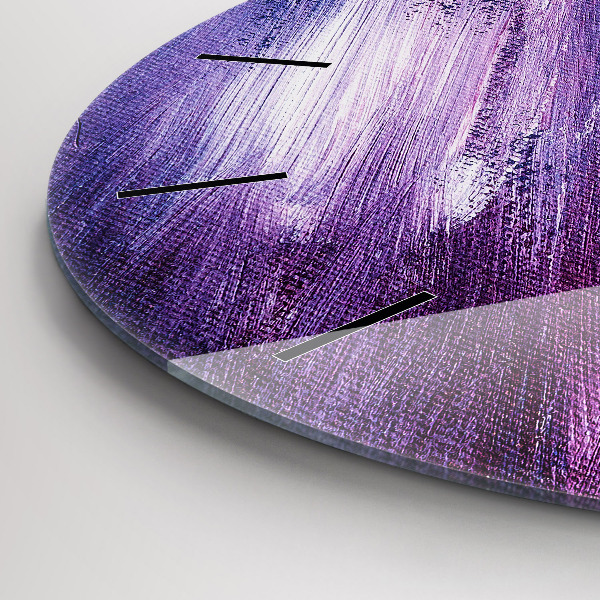 Kerek fali üvegóra Akril festék textúra