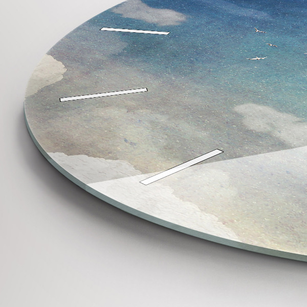 Kerek fali üvegóra Lány a Holdon