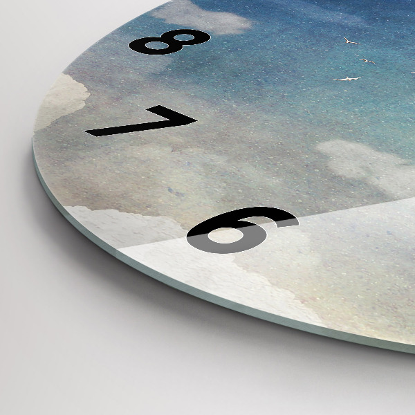 Kerek fali üvegóra Lány a Holdon