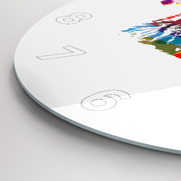 Kerek fali üvegóra Medvefej