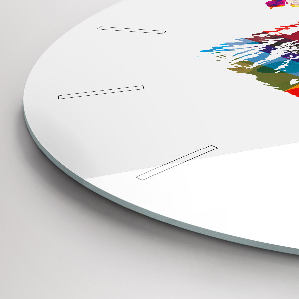 Kerek fali üvegóra Medvefej