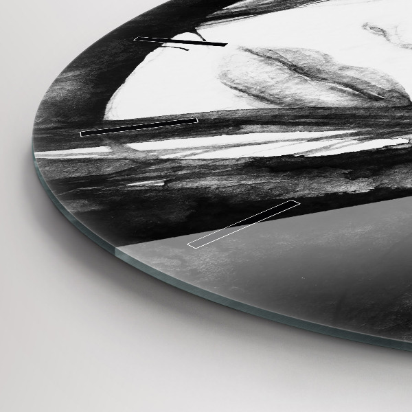 Kerek fali üvegóra Egy nő portréja