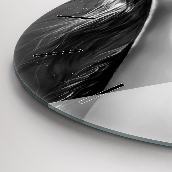 Kerek fali üvegóra Női ajkak