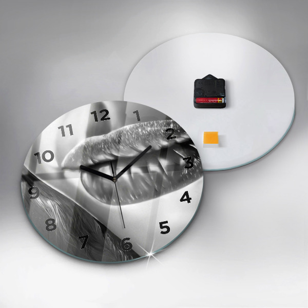 Kerek fali üvegóra Női ajkak