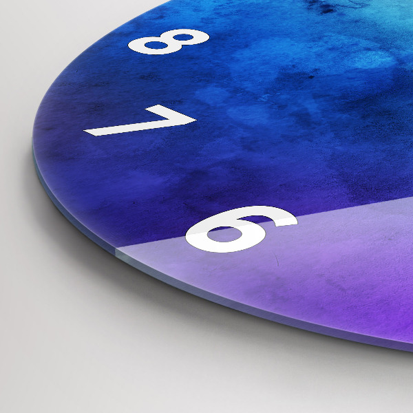 Kerek fali üvegóra Színes foltok