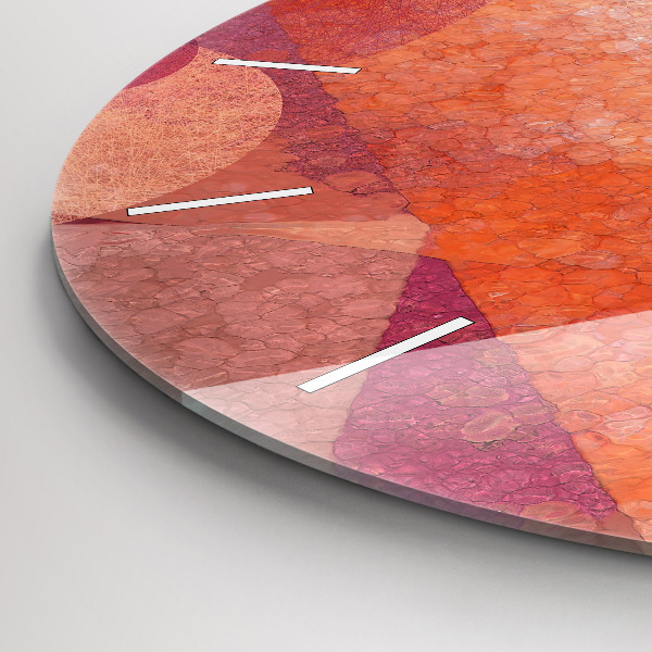 Kerek fali üvegóra Geometriai absztrakció