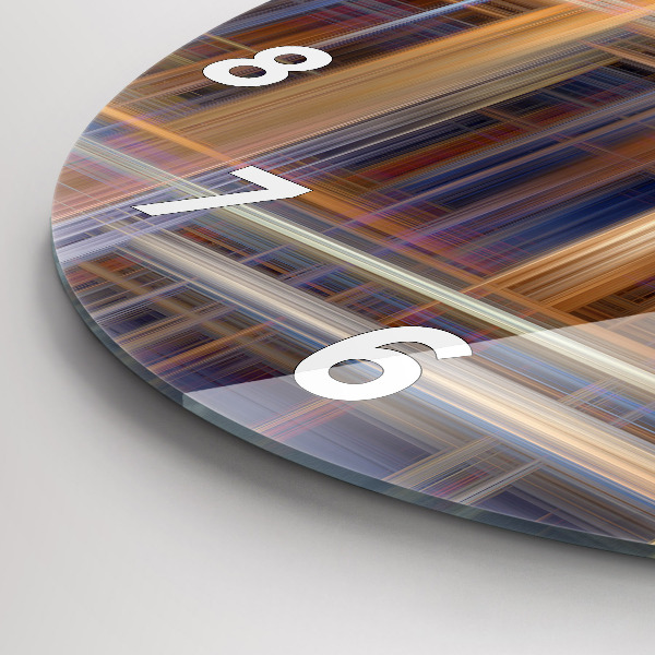 Kerek fali üvegóra Absztrakt geometria