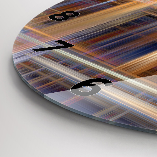 Kerek fali üvegóra Absztrakt geometria