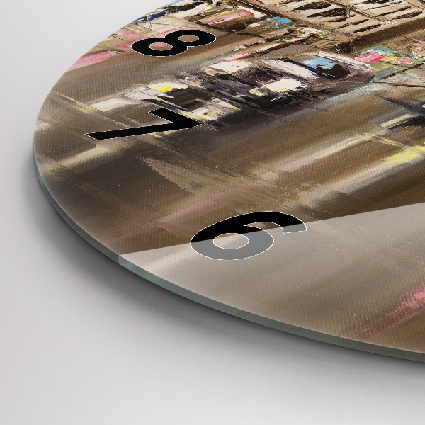 Kerek fali üvegóra Párizs városának építészete