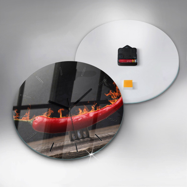 Kerek fali üvegóra Pepperoni bors