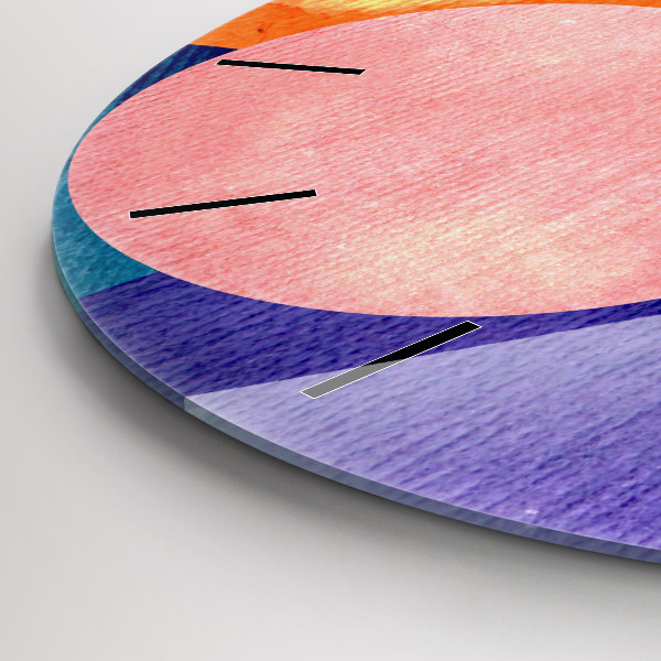 Kerek fali üvegóra Absztrakt körök