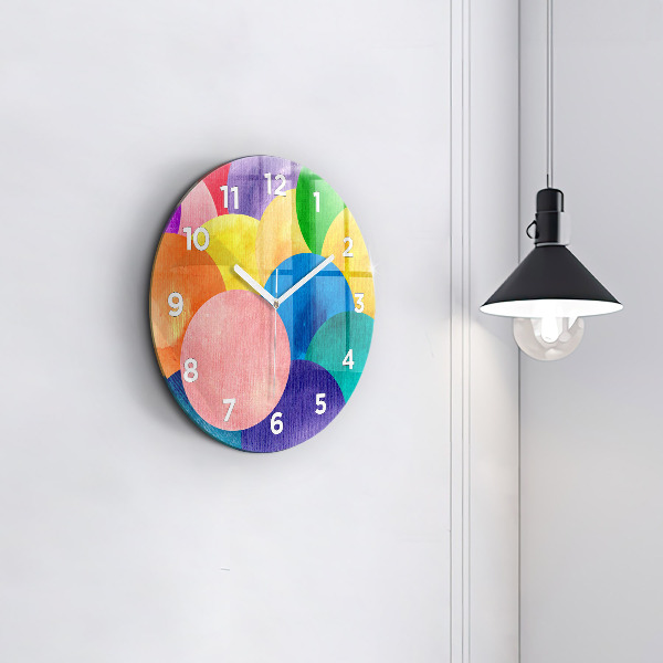 Kerek fali üvegóra Absztrakt körök