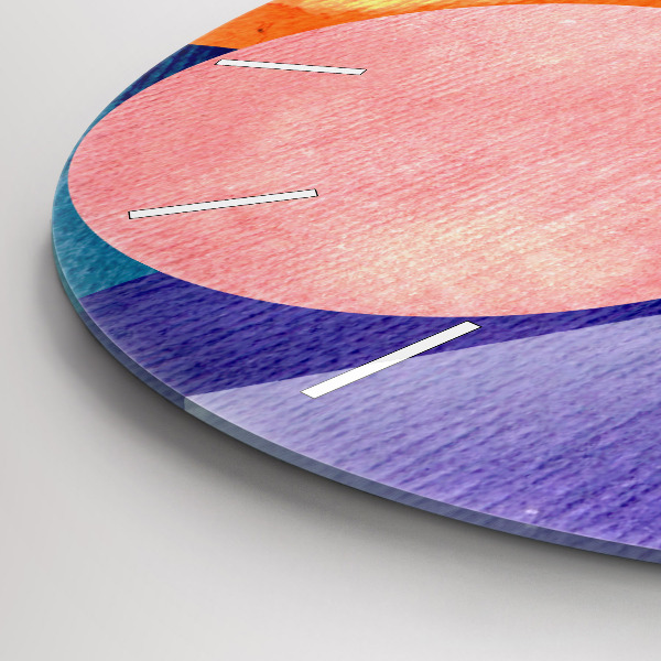 Kerek fali üvegóra Absztrakt körök