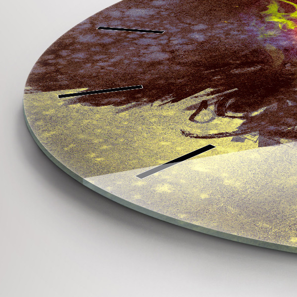 Kerek fali üvegóra Nő az erdőben