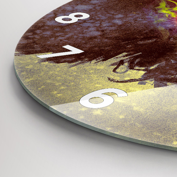 Kerek fali üvegóra Nő az erdőben