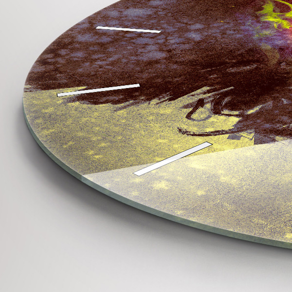 Kerek fali üvegóra Nő az erdőben