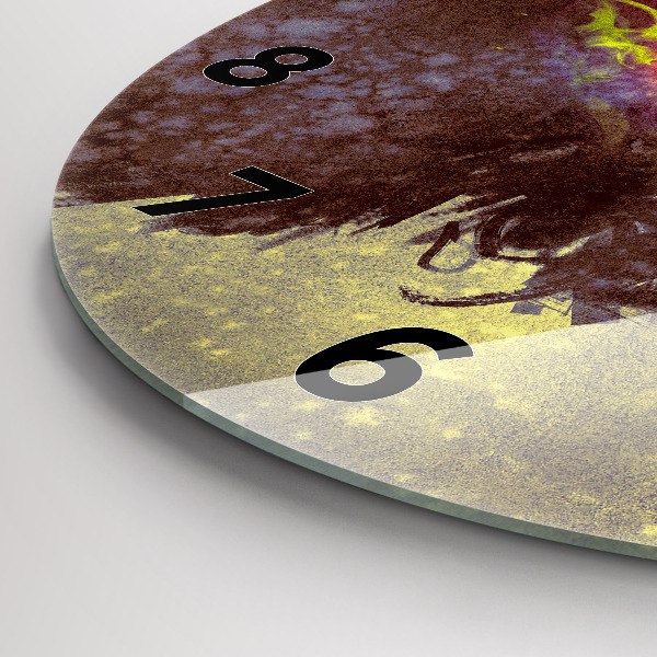 Kerek fali üvegóra Nő az erdőben