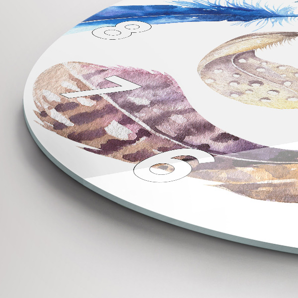 Kerek fali üvegóra Retro művészeti illusztráció