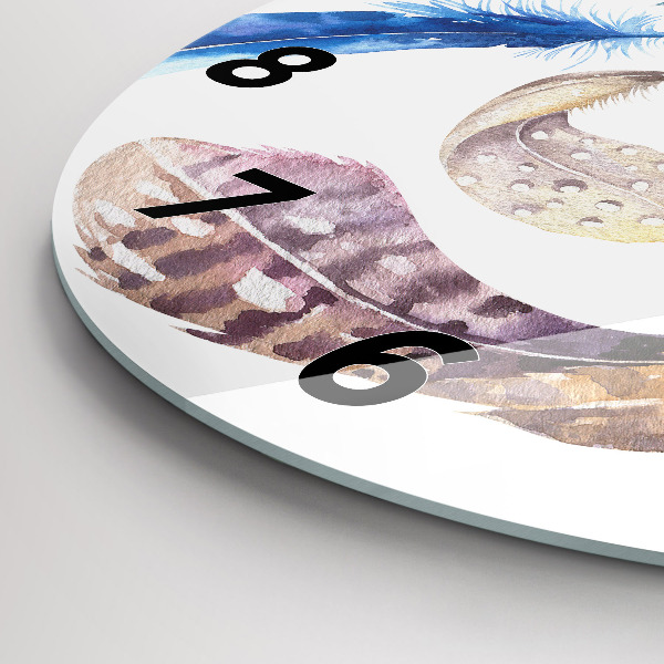 Kerek fali üvegóra Retro művészeti illusztráció