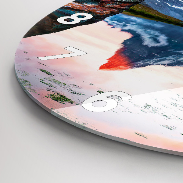 Kerek fali üvegóra Stellisee Matterhorn-tó