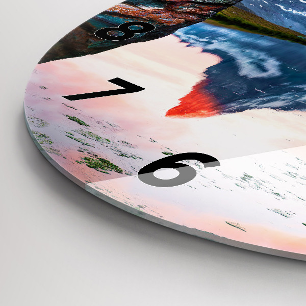 Kerek fali üvegóra Stellisee Matterhorn-tó