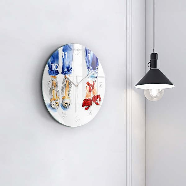 Kerek fali üvegóra Női magassarkú