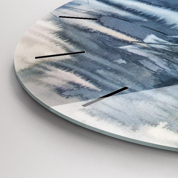 Kerek fali üvegóra Halász a tavon