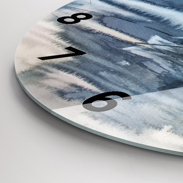 Kerek fali üvegóra Halász a tavon