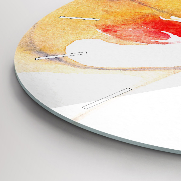 Kerek fali üvegóra Nő kalapban