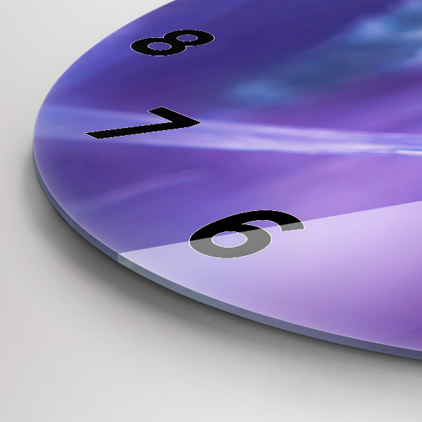 Kerek fali üvegóra Pillangó a fűben